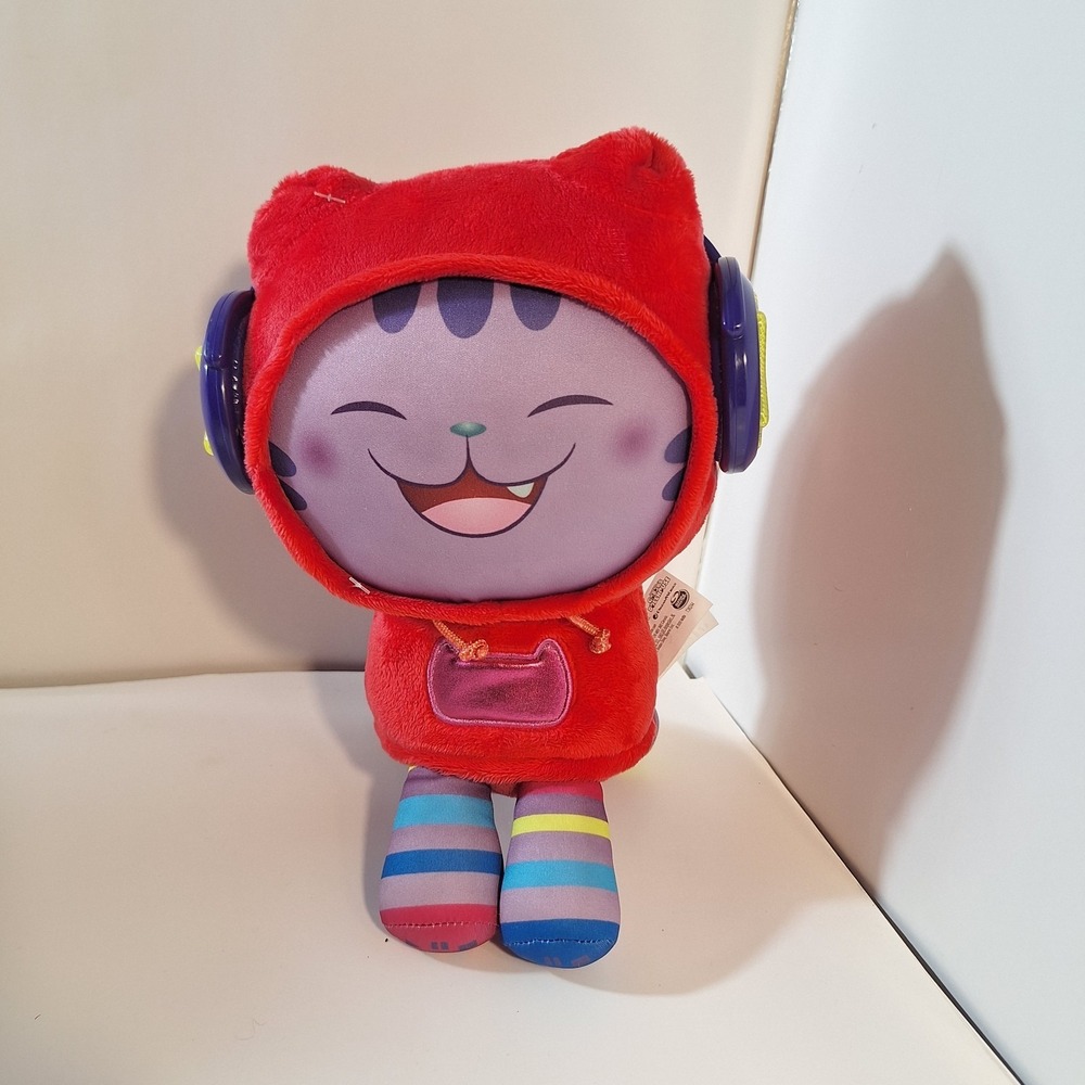 Gabby's Dollhouse 11 inch‎ Talking DJ Catnip Plush Toy with Light Up Headphones